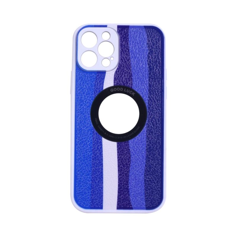 TIJAS Good Luck Style Back Case for iPhone 12/12 Pro (Multi Blue)