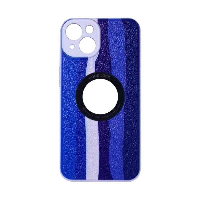 TIJAS Good Luck Style Back Case for iPhone 13 (Multi Blue)