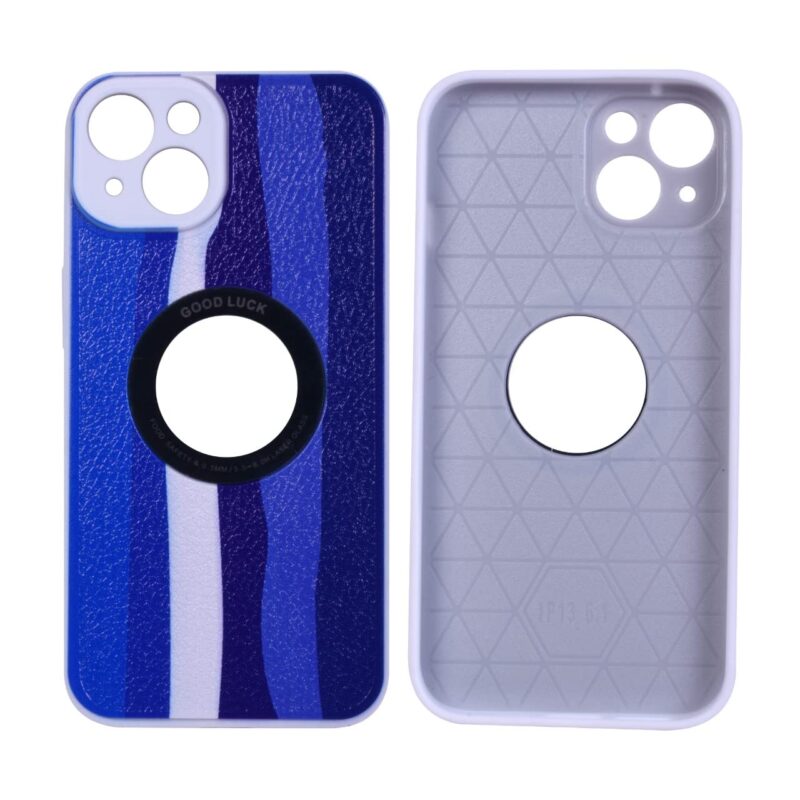 TIJAS Good Luck Style Back Case for iPhone 13 (Multi Blue) - Image 2