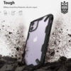 TIJAS Back Case Cover, [Military Drop Tested] Ergonomic Transparent PC Back TPU Bumper Impact Resistant Protection Back Cover for (iPhone 11 Black) - Image 4