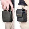 TIJAS for Samsung Galaxy Z Flip 5/4/3/1 5G Pouch Belt Clip Leather Case Flip Cover for Galaxy Z Flip 5, Flip 4 Flip 3 & Flip 1 Waist Bag Phone Case (Black) - Image 5