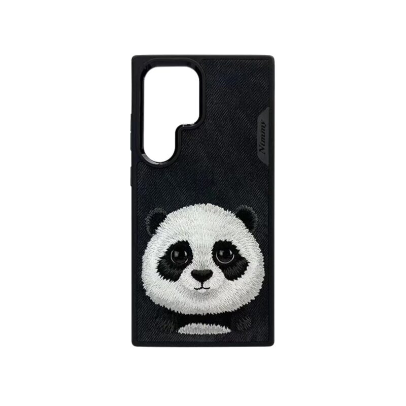 TIJAS for Samsung Galaxy S24 Ultra Nimmy Friends Embroidery Phone Case & Cover for Samsung Galaxy S24 Ultra (Panda)